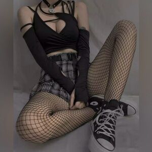 🆕Black Medium Mesh Fishnets